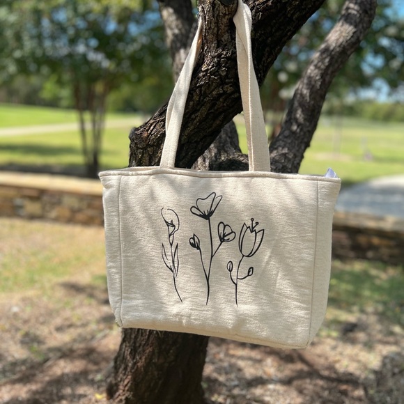 Large Cotton Canvas Tote - Picture 8 of 13